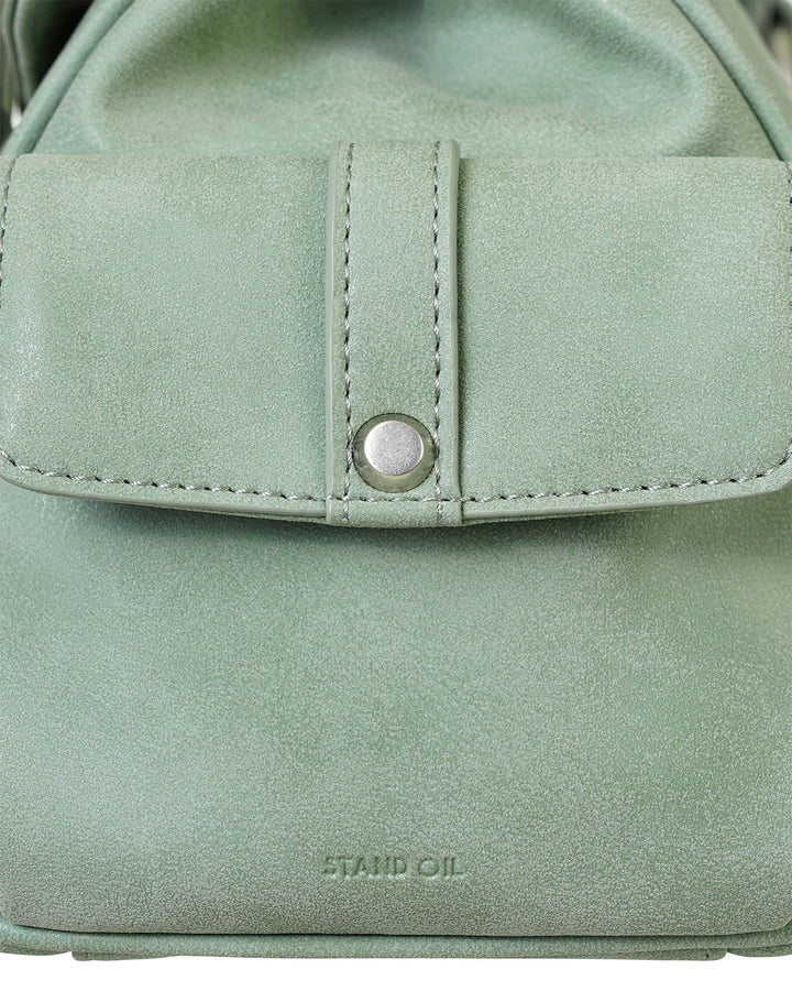 Stand Oil Beni Bag — Vintage Nubuck Crossbody — Mint