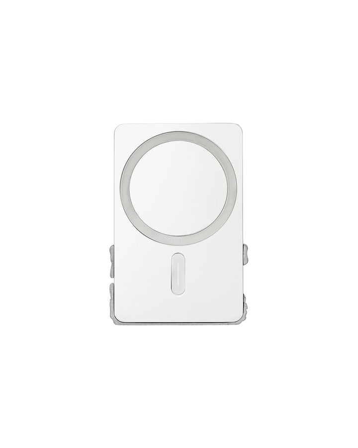Stand Oil Bow Card Holder — MagSafe — Silver