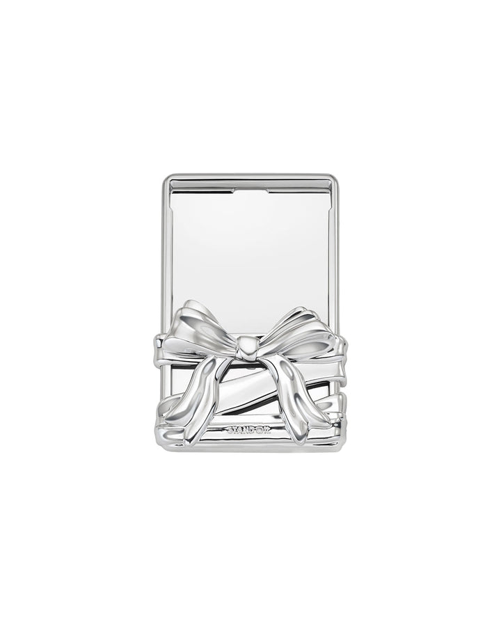 Stand Oil Bow Card Holder — MagSafe — Silver