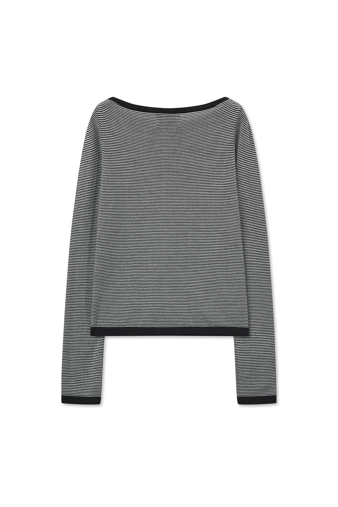 Matin Kim Essential Boat Neck Knit — Black