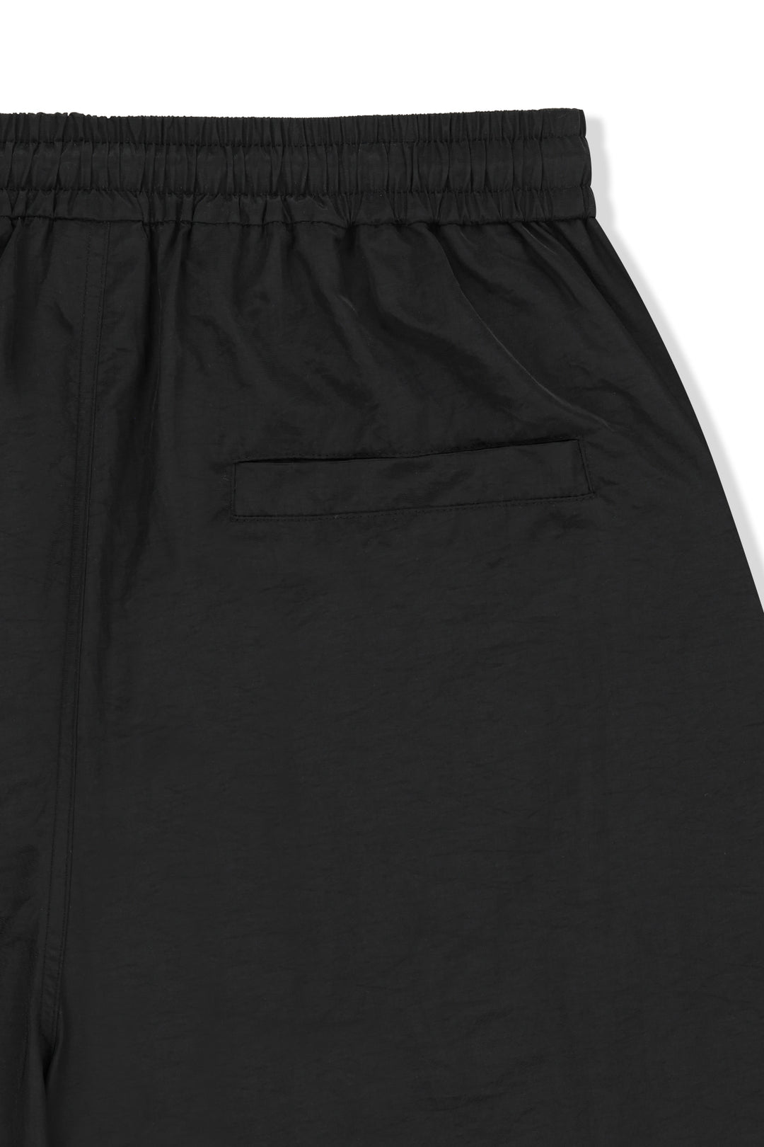 Matin Kim Side Logo Bermuda Track Pants — Black