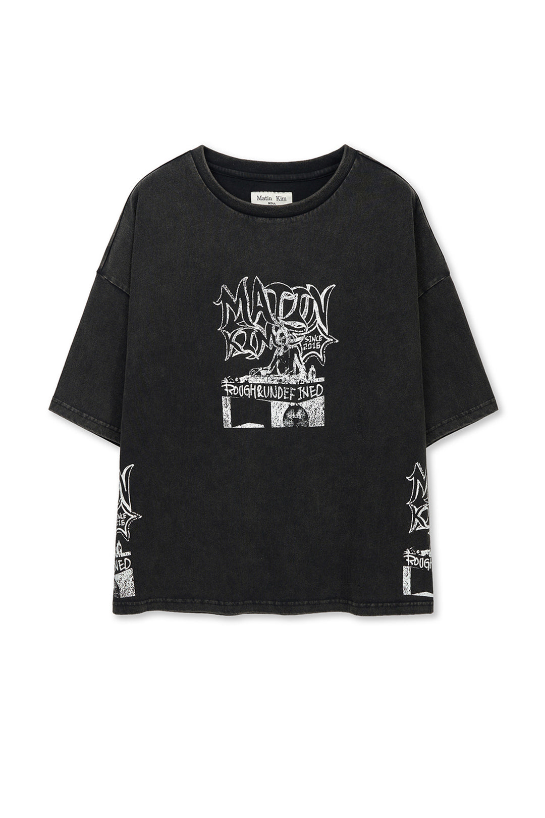 Matin Kim Vintage Graffiti Artwork Top — Black