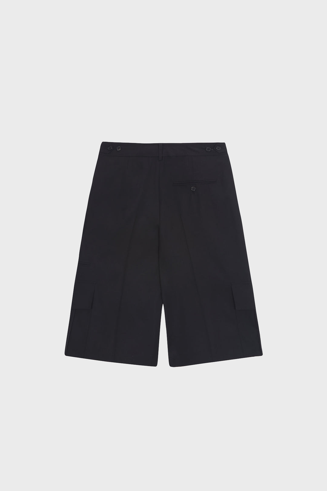 KIMMATIN Cargo Detail Bermuda Shorts — Black