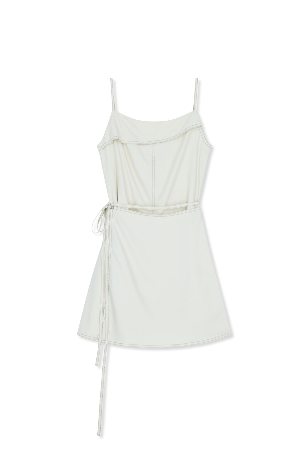 Matin Kim Sleeveless Wrap Dress — Cream