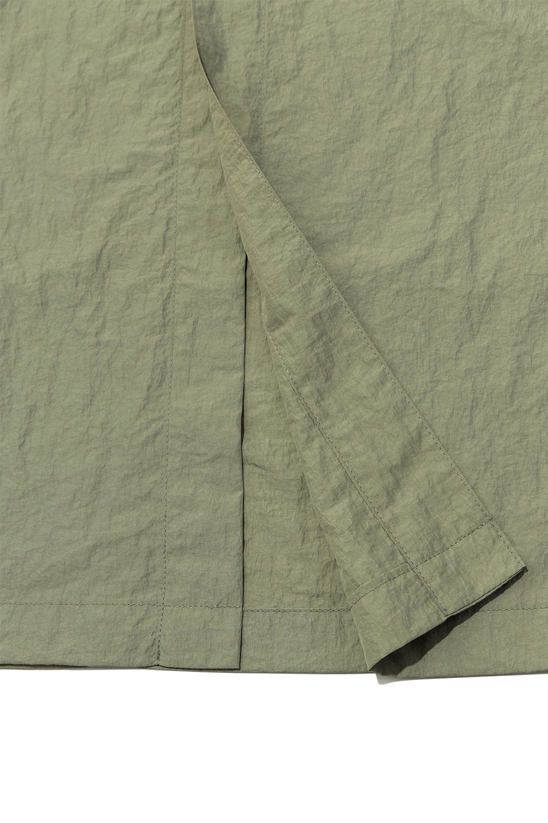 Matin Kim String Nylon Cargo Skirt — Khaki