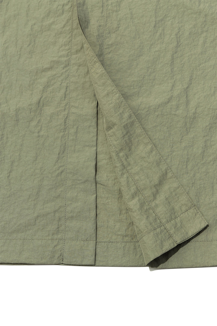 Matin Kim String Nylon Cargo Skirt — Khaki