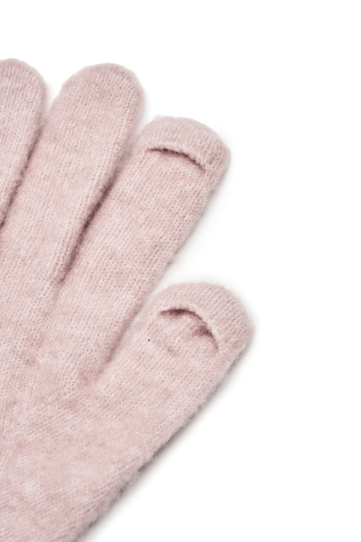Matin Kim Boucle Knit Gloves — Pink