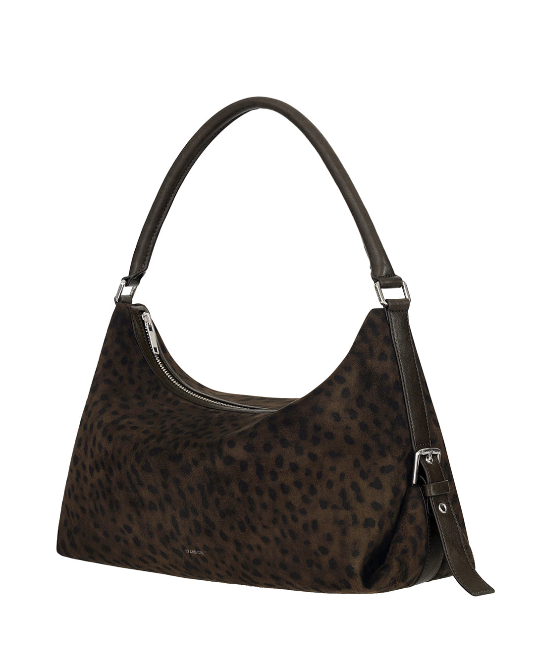 Stand Oil Mushy Bag — Nubuck Slouch Tote — Leopard Brown
