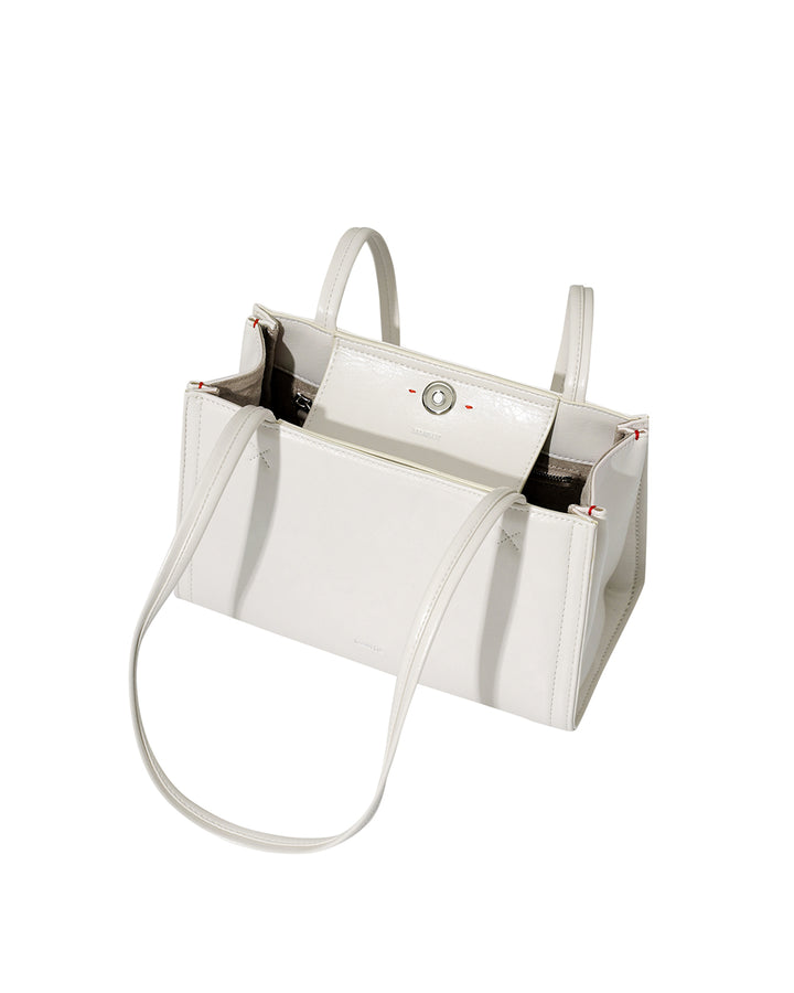 Stand Oil Oblong Tiny Shoulder Bag — Cream