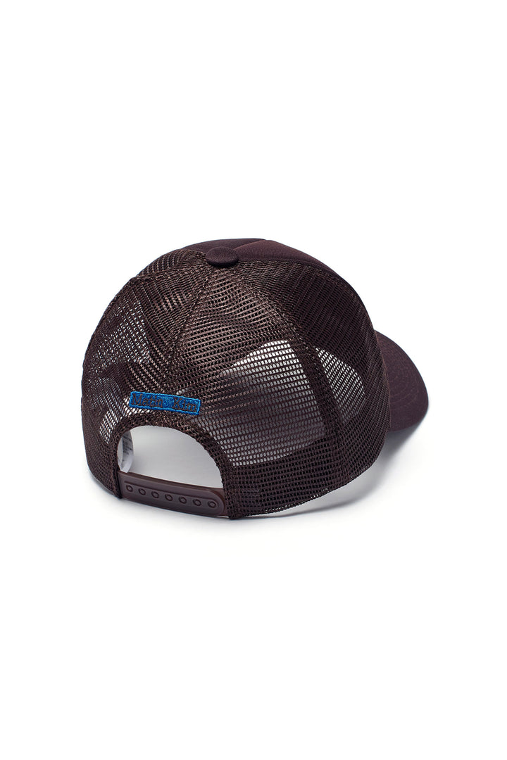 Matin Kim Mesh Trucker Ball Cap — Brown