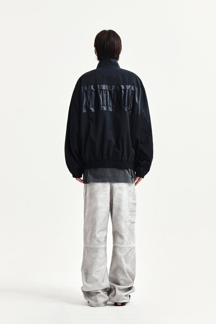 Matin Kim Embroidery Back Logo Jumper — Black