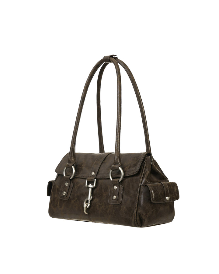 Stand Oil Beni Bag — Vintage Nubuck Crossbody — Brown