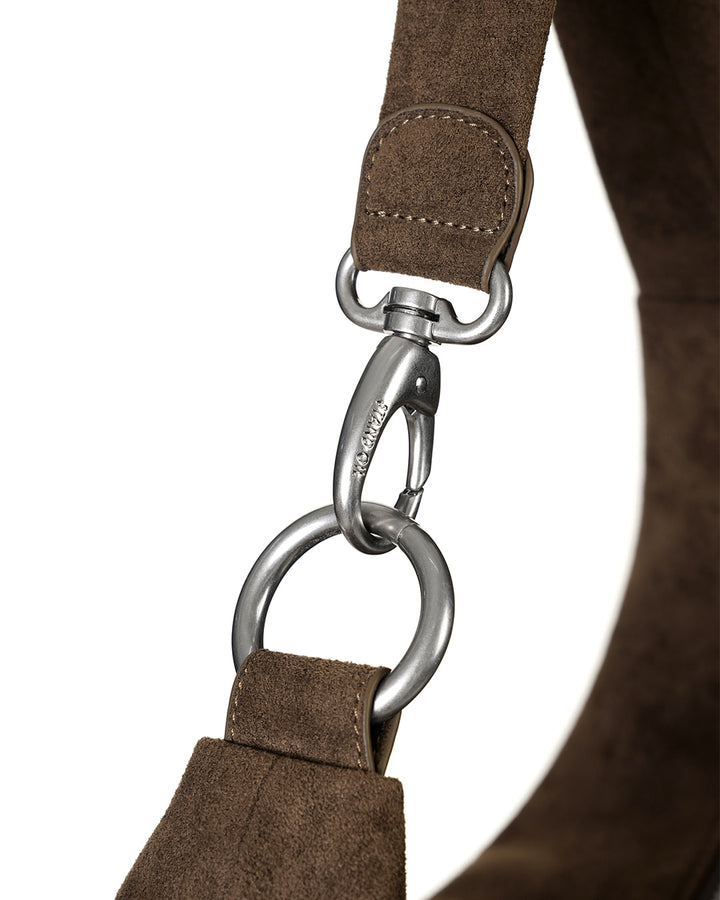 Stand Oil Mauve Bag — Soft Hobo Crossbody — Brown