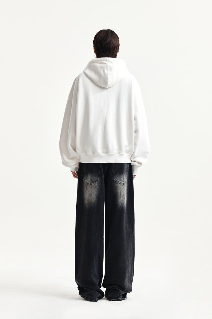 Matin Kim Vintage Dirty Washed Denim Pants — Black