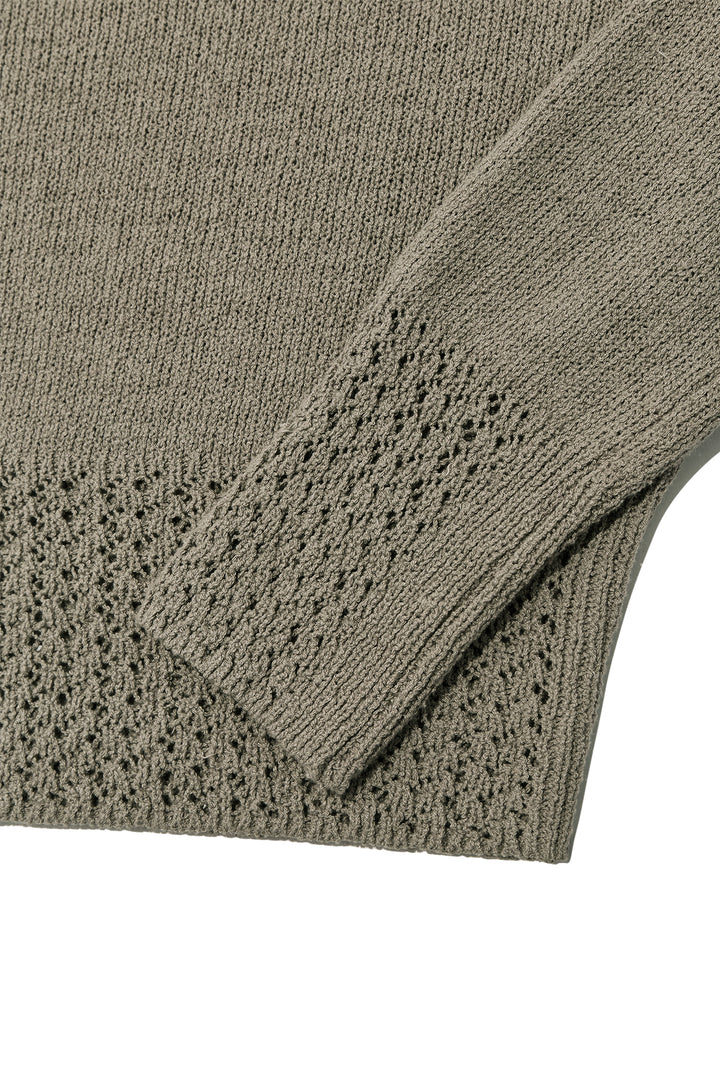 Matin Kim Punching Point Pullover — Olive