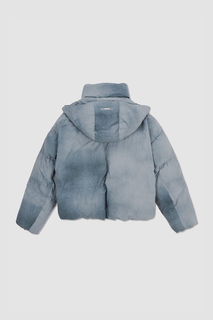 KIMMATIN Dying Effect Volume Puffer Down Jumper — Light Grey
