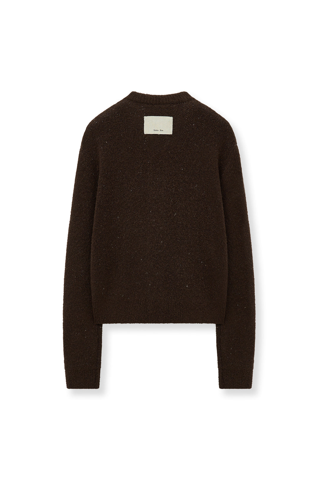 Matin Kim Poni Coni Knit Zip Up — Brown