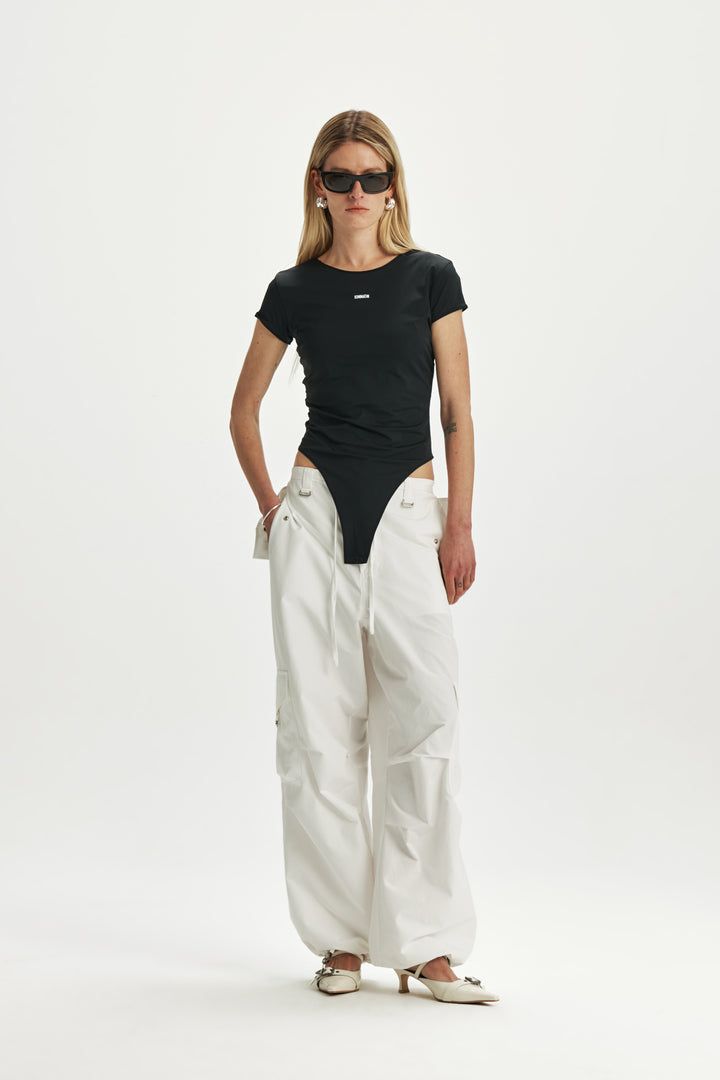 KIMMATIN Stretch Slimfit Bodysuit — Black