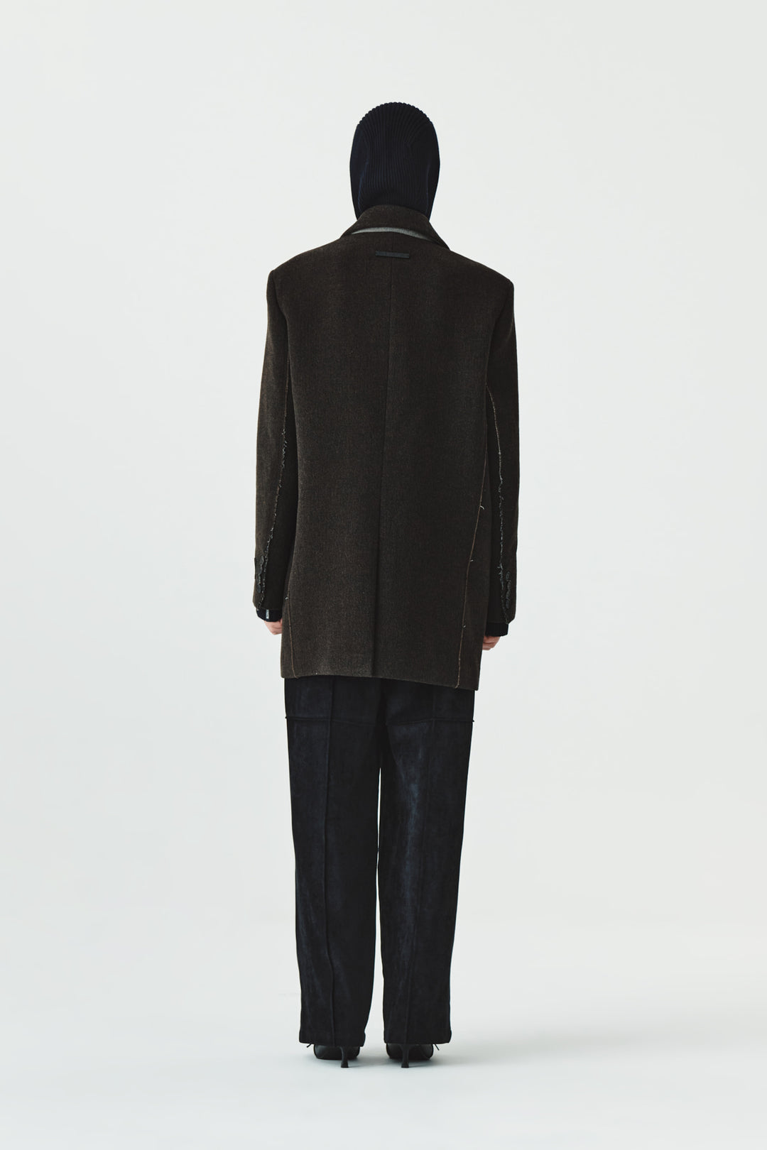 KIMMATIN Overfit Midi Double Coat — Brown