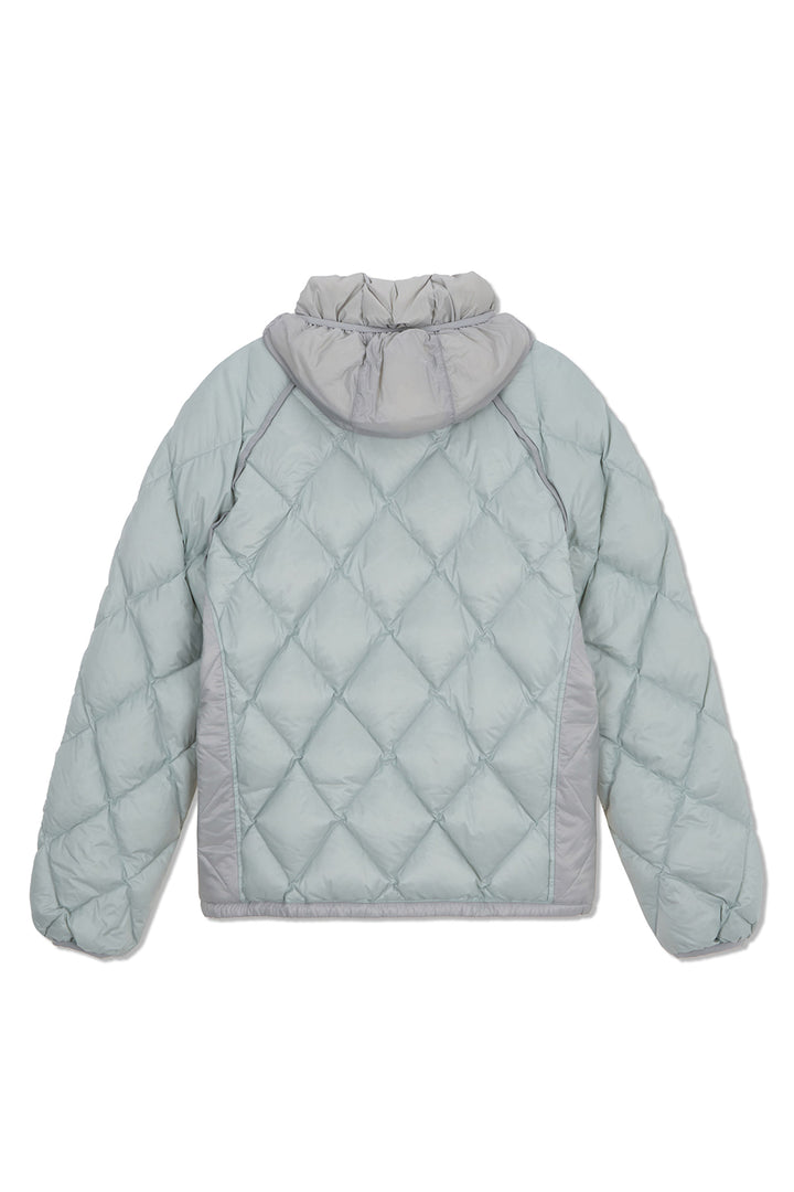 Matin Kim Quilting Hoody Lightweight Jumper — Mint