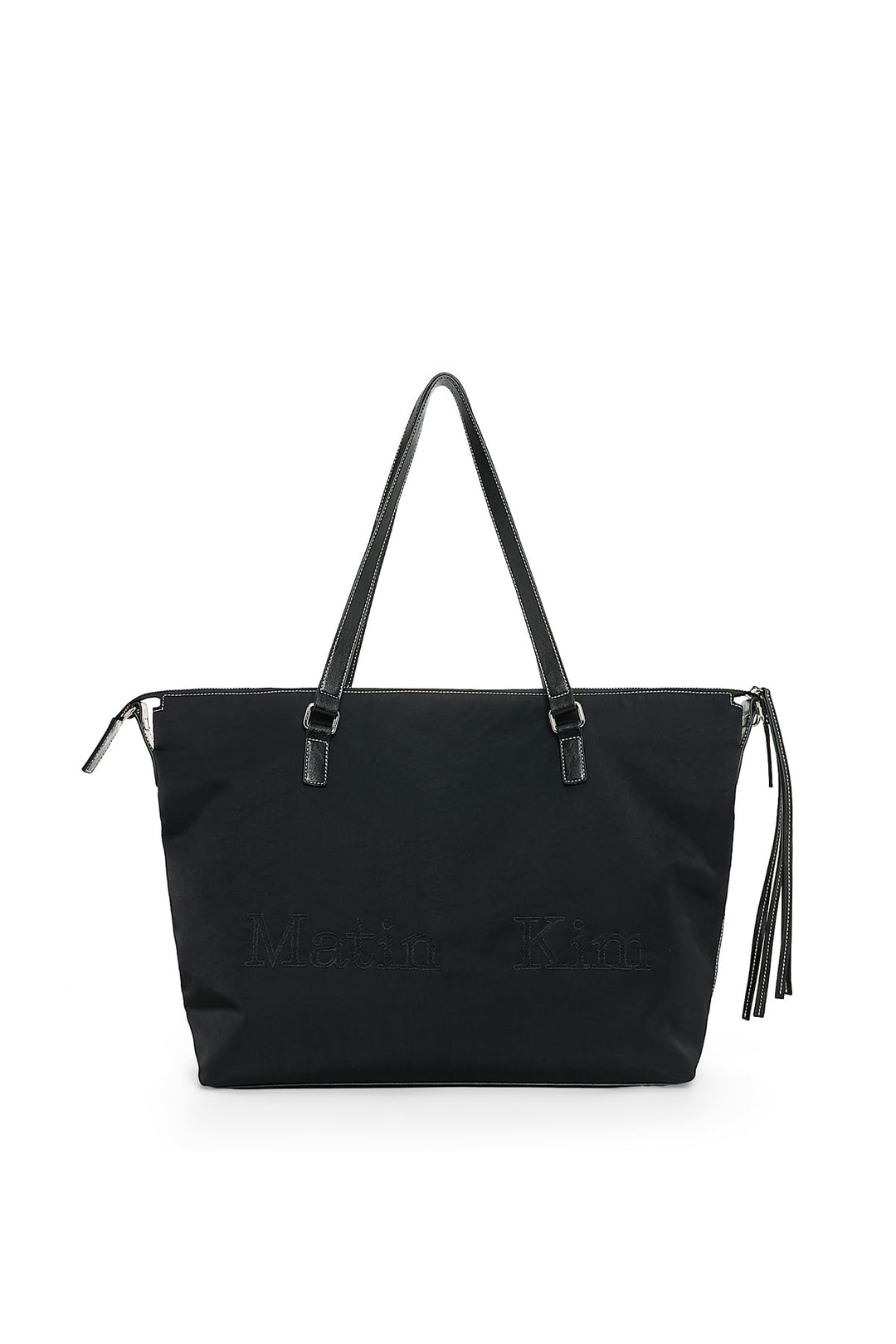 Matin Kim Logo Stitch Two Way Big Bag — Black