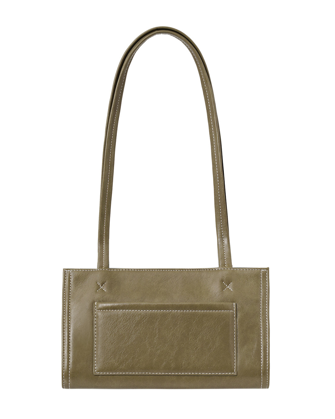 Stand Oil Oblong Tiny Shoulder Bag — Basil green