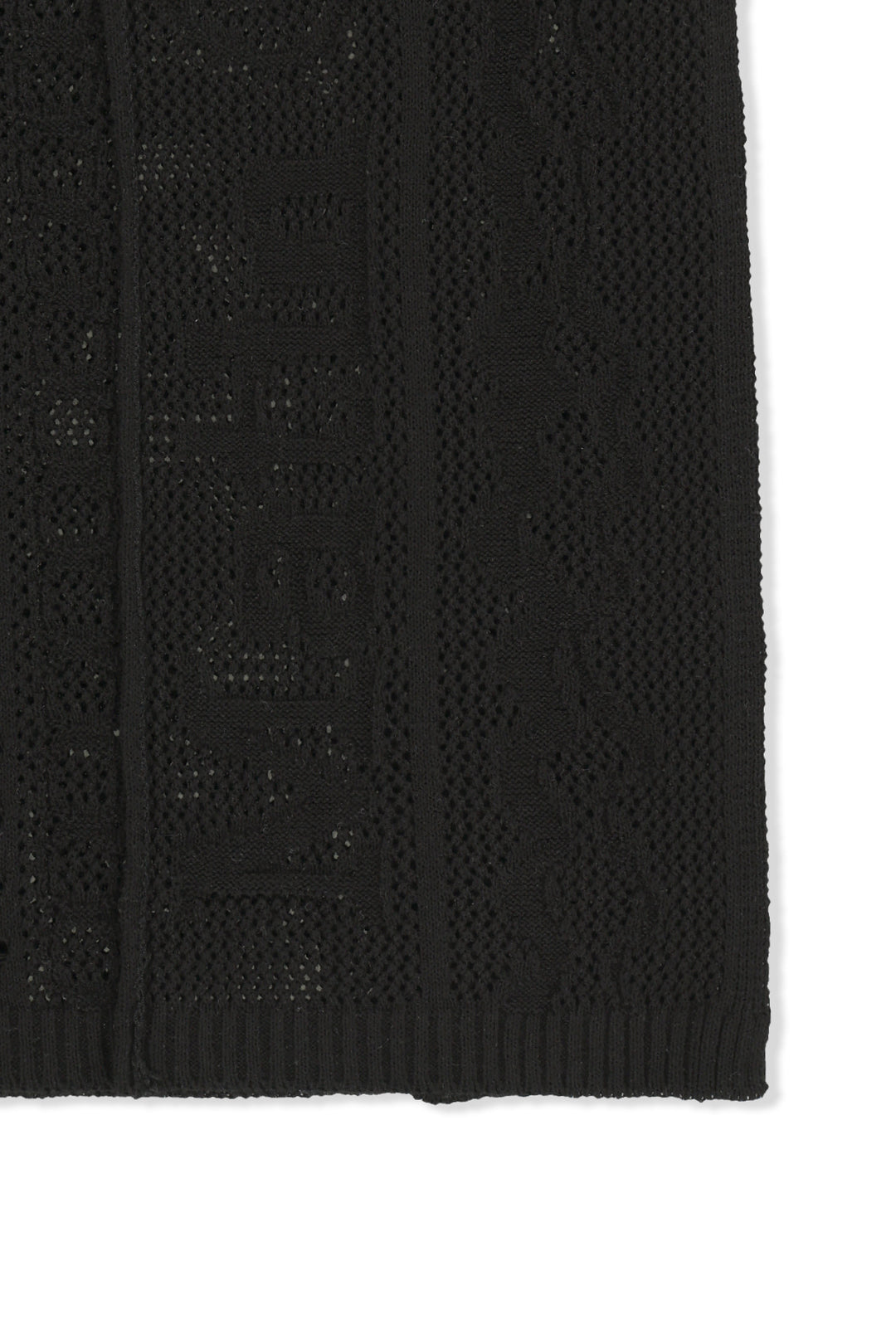 Matin Kim Mesh Logo Wrap Mini Skirt — Black