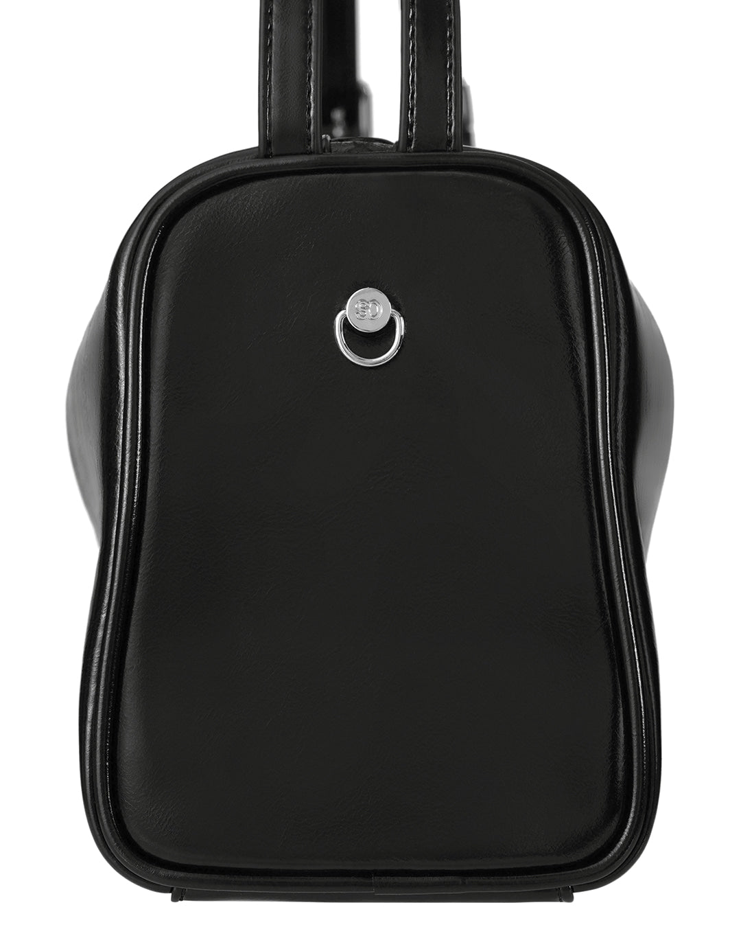 Stand Oil Melly Bag — Glossy Wrinkle Leather — Black
