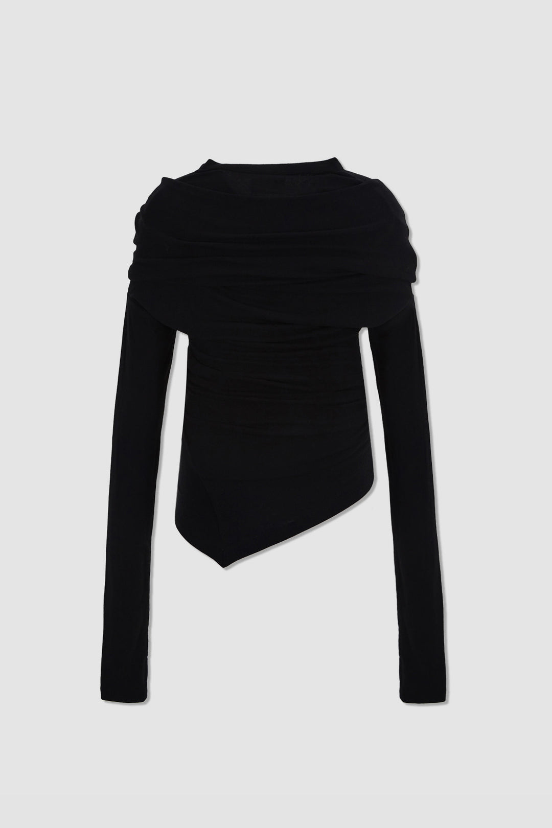 KIMMATIN Off-Shoulder Detail Top — Black
