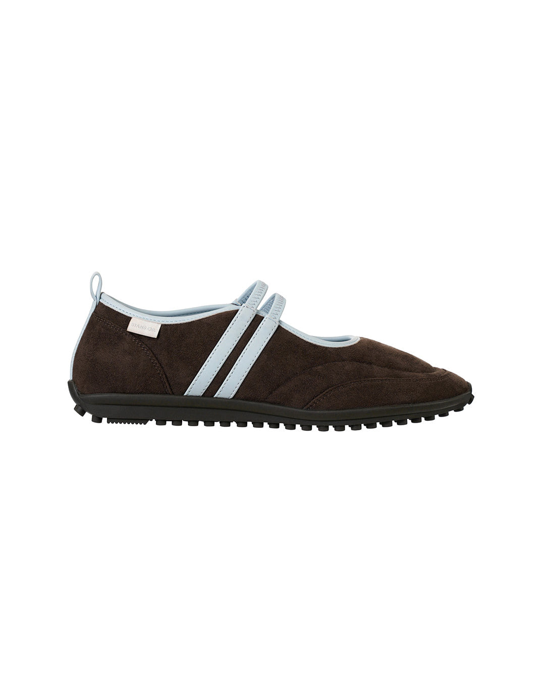 Stand Oil Strap Mary Jane Sneaker — Maroon Combi