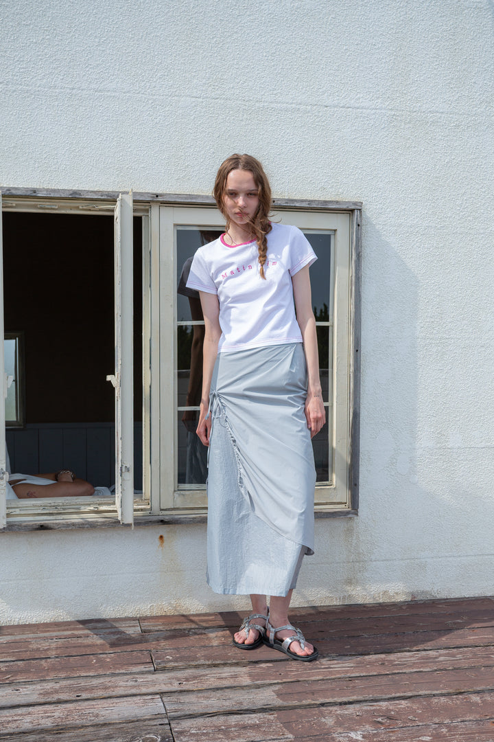 Matin Kim Color Point Arch Logo Top — White
