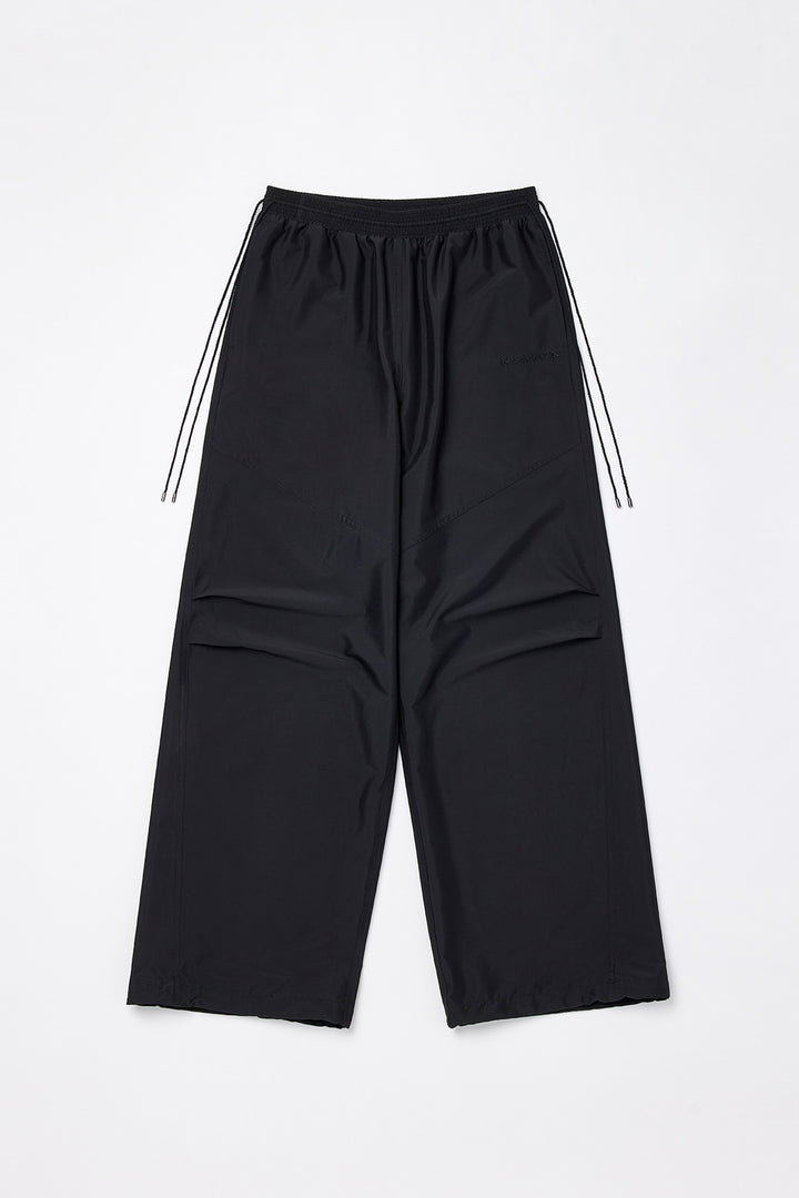 KIMMATIN Side String Track Pants — Black