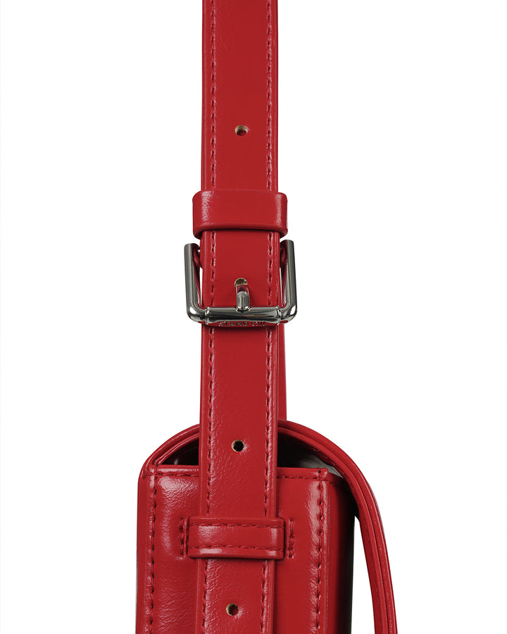 Stand Oil Riddle Bag — Minimal Crossbody — Red