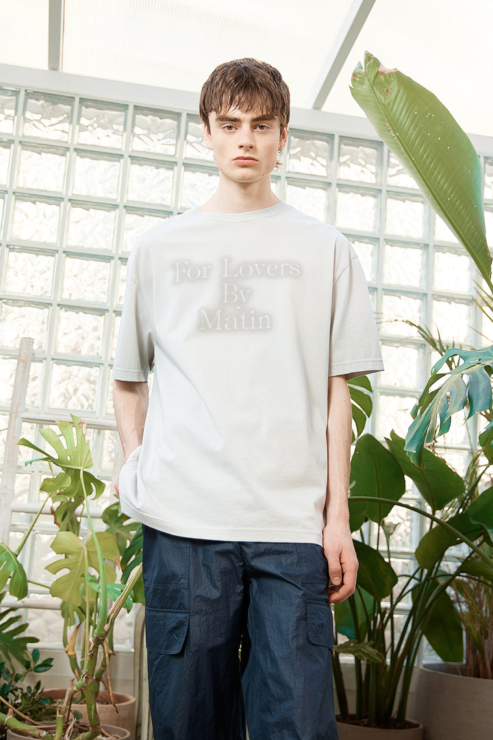 Matin Kim For Lovers Logo Point Top — Light Grey
