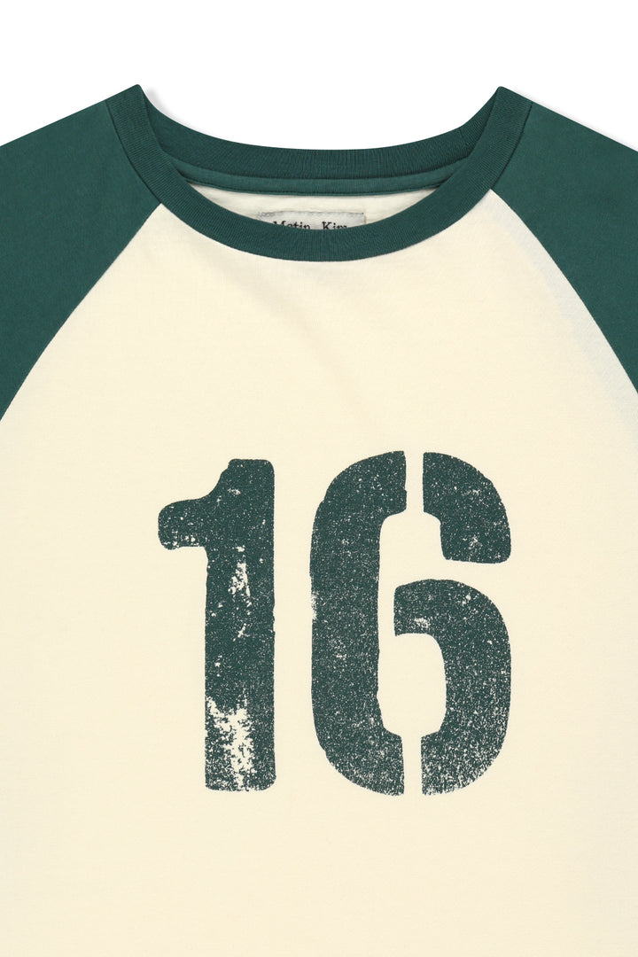 Matin Kim Raw Edge Raglan Top — Cream
