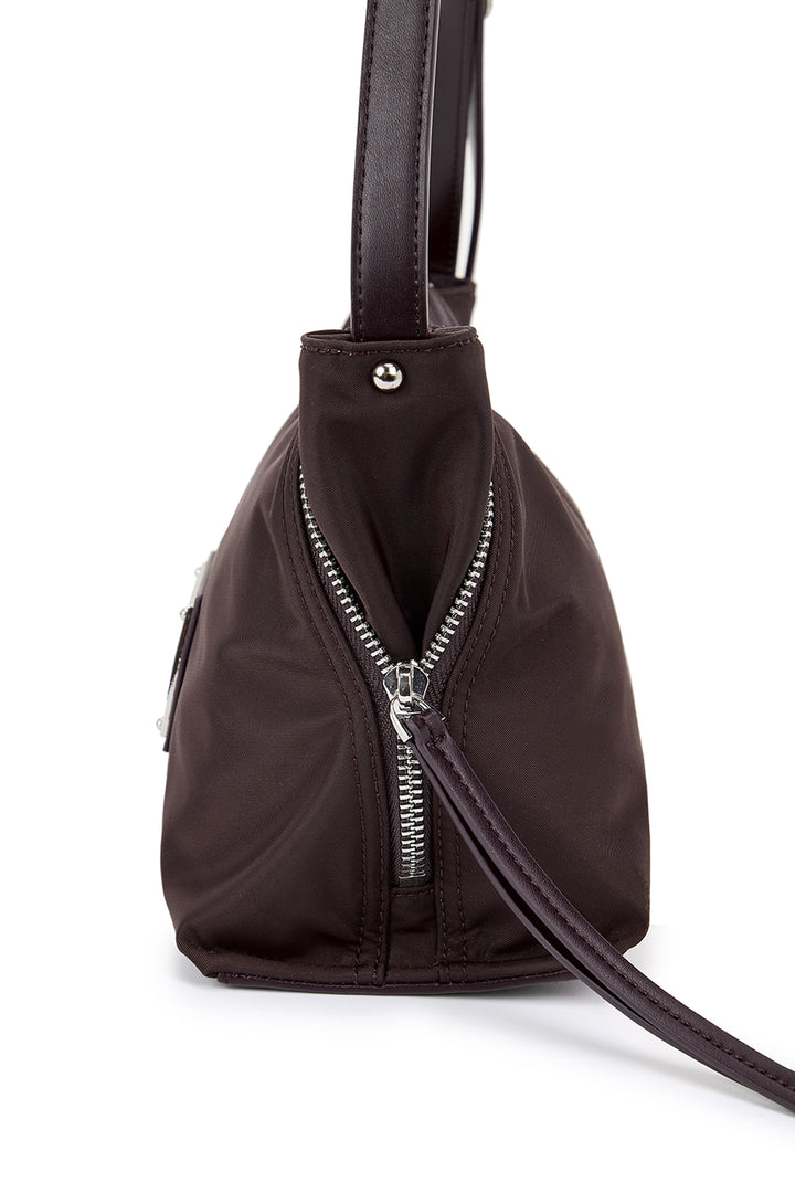 Matin Kim Side Zipper Two-Way Nylon Bag — Wine