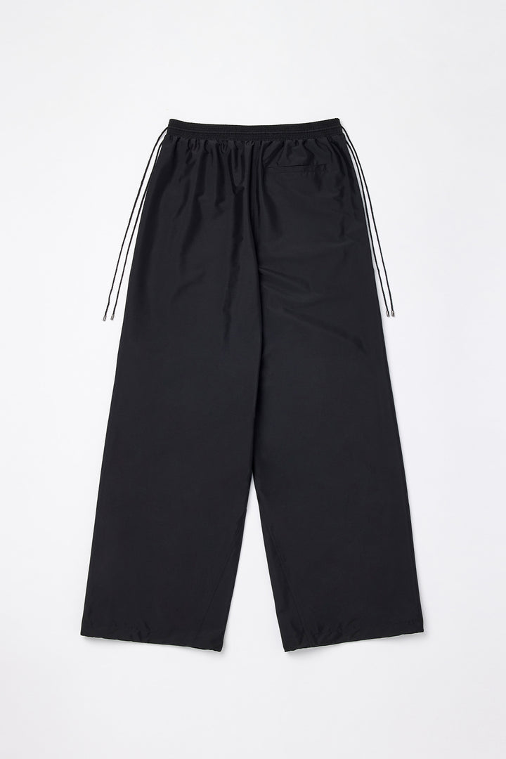 KIMMATIN Side String Track Pants — Black