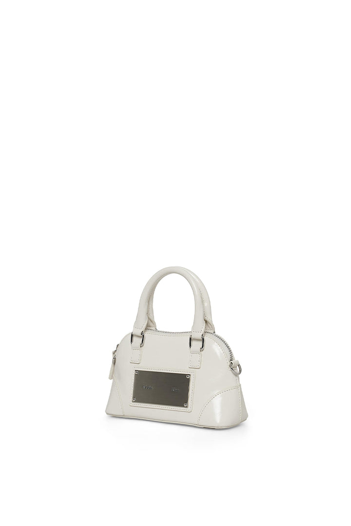 Matin Kim Curve Zip Mini Bag — Light Grey