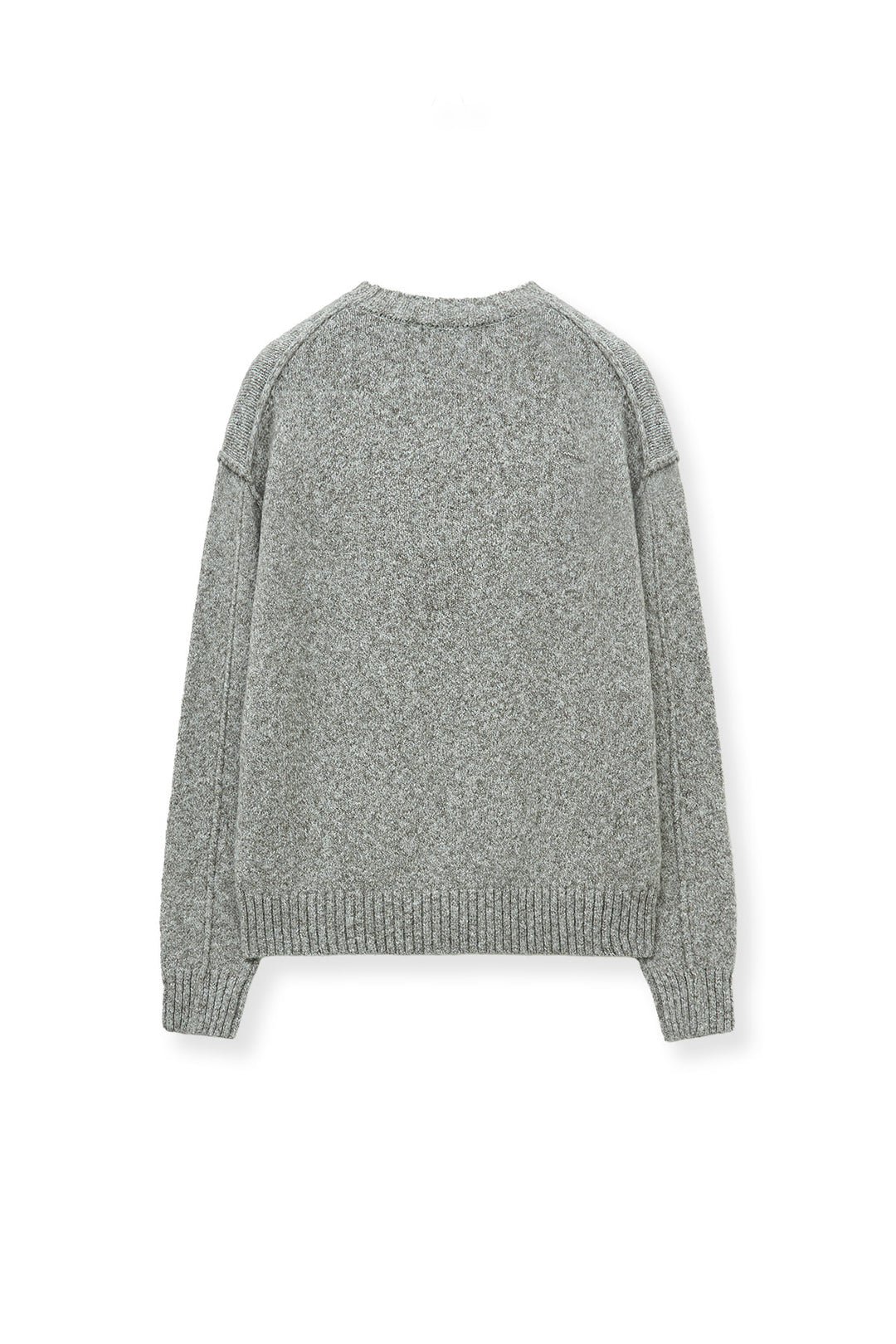 Matin Kim Mixed Yarn Knit Pullover — Gray
