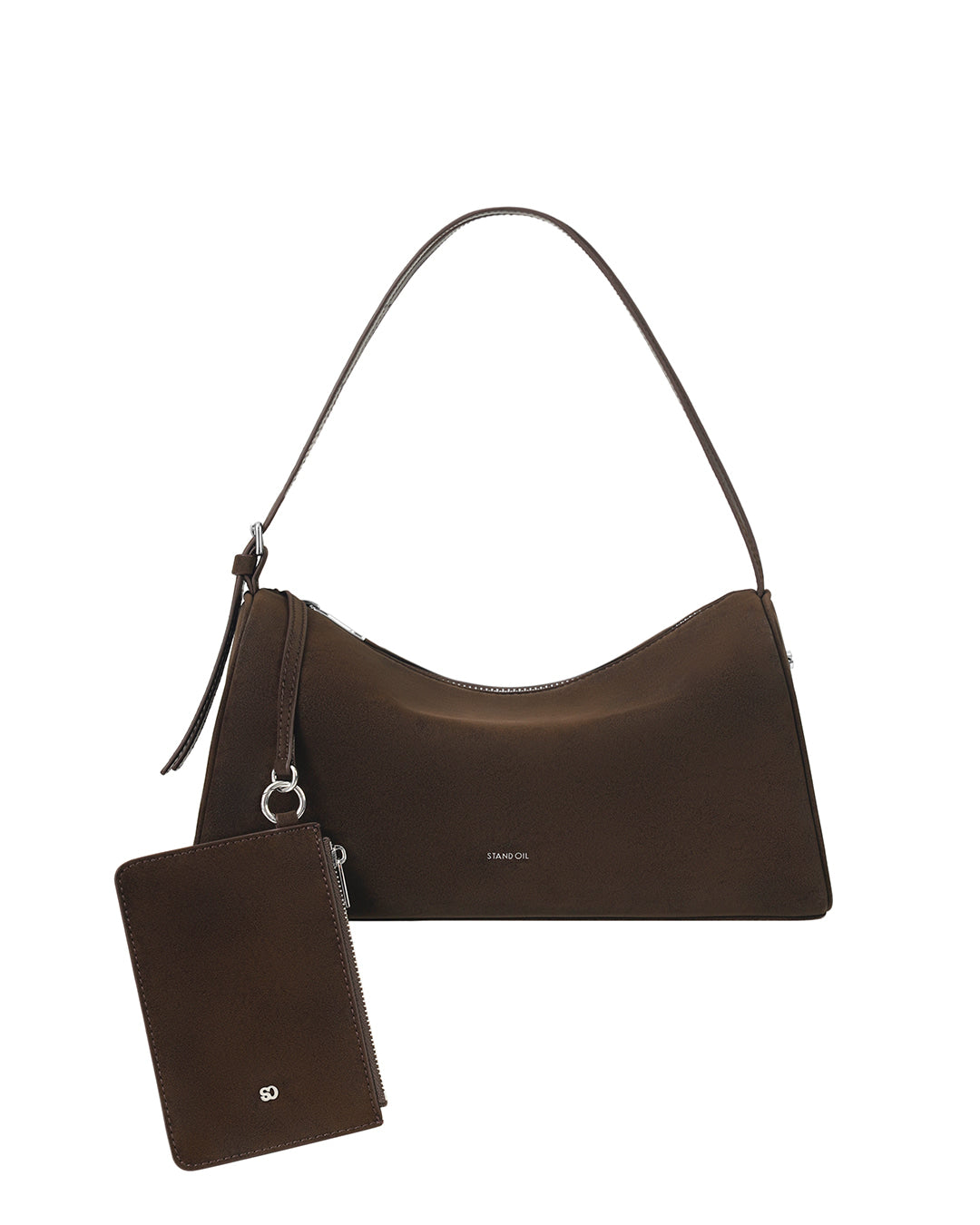 Stand Oil Melly Bag — Glossy Wrinkle Leather — Maroon