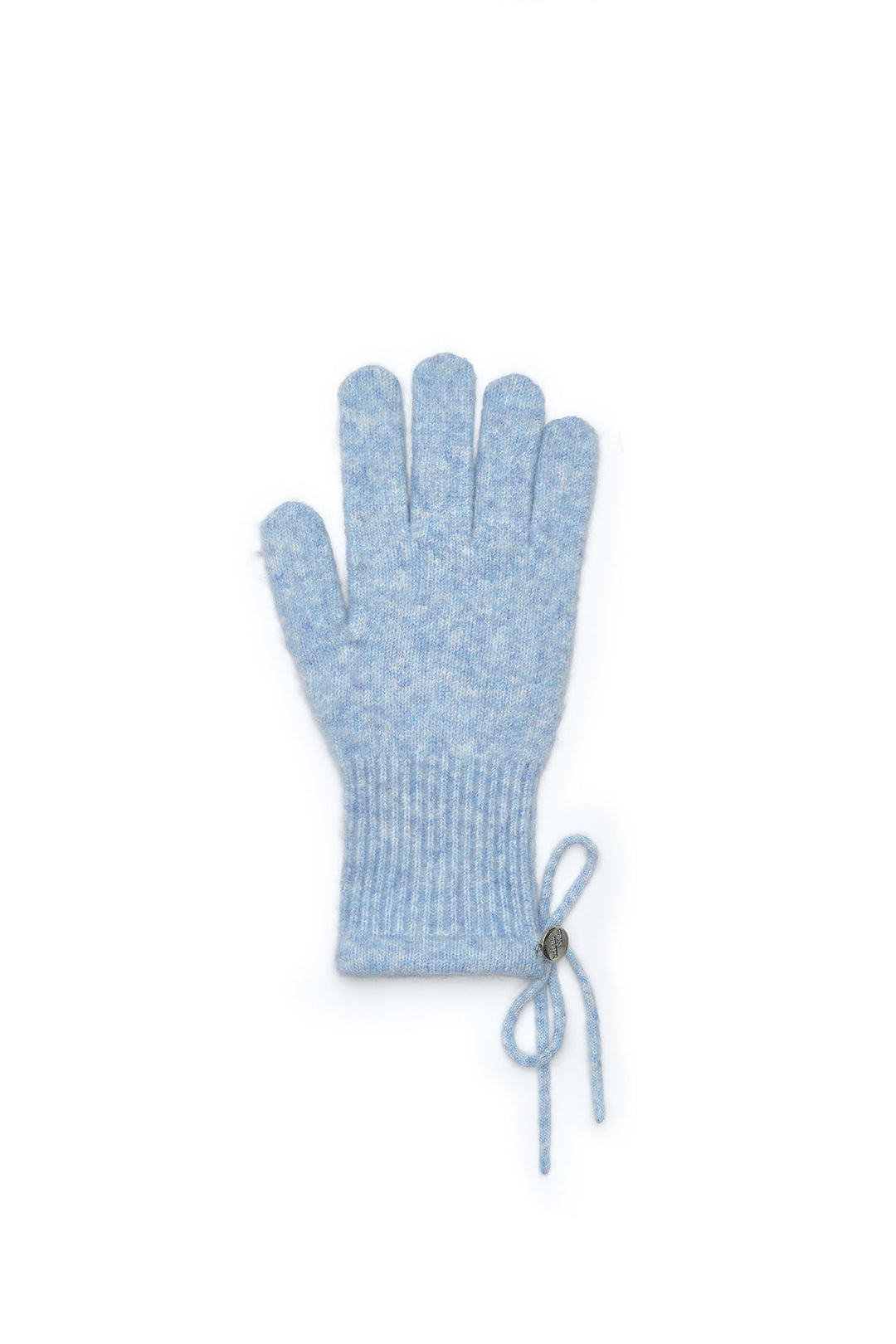 Matin Kim Ribbon Finger Hole Gloves — Light Blue