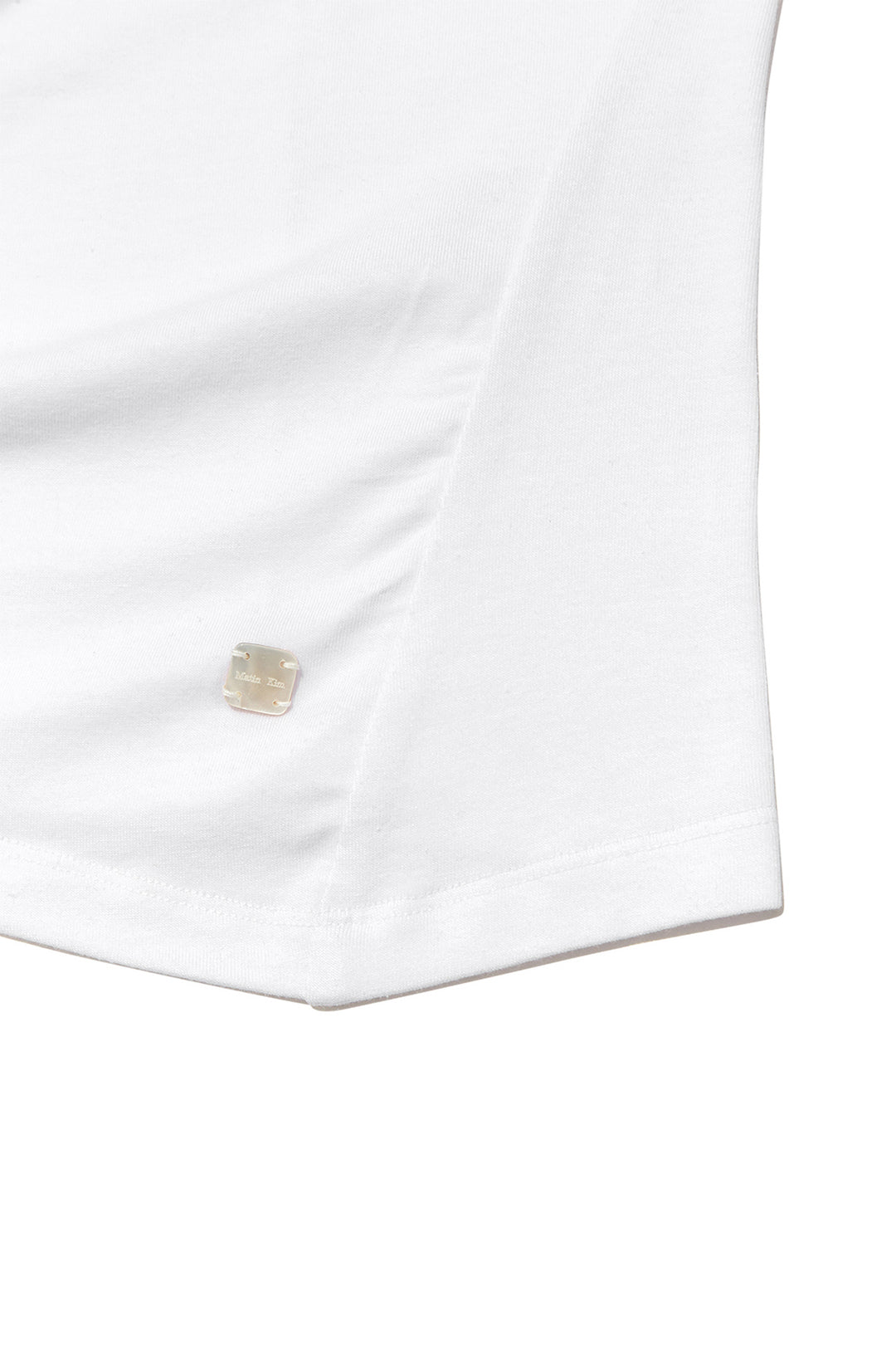 Matin Kim String Off-Shoulder Slim Top — White