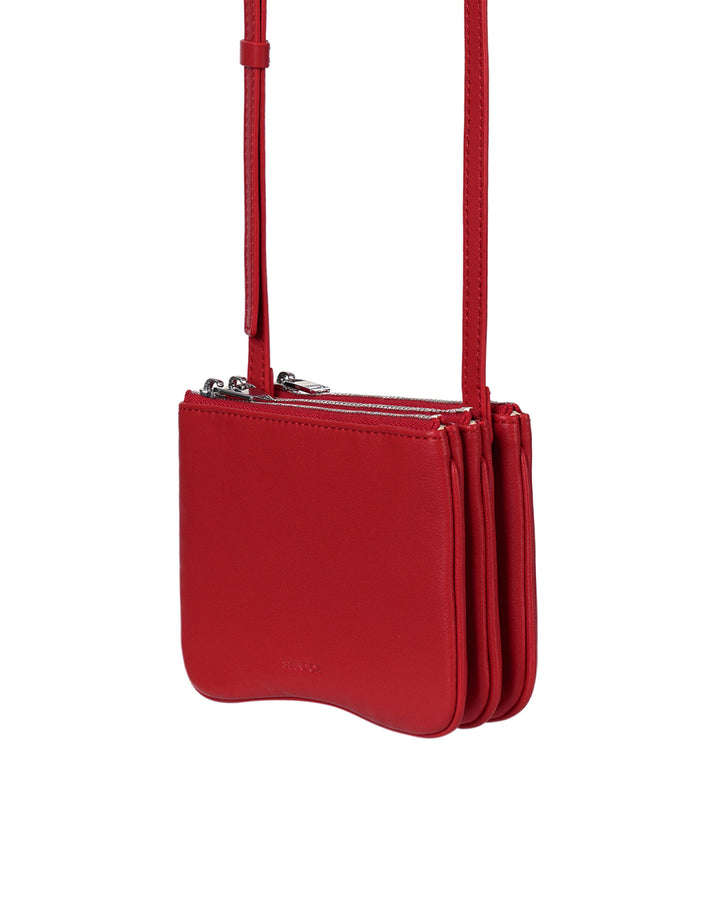 Stand Oil Cookie Accordion Bag — Red