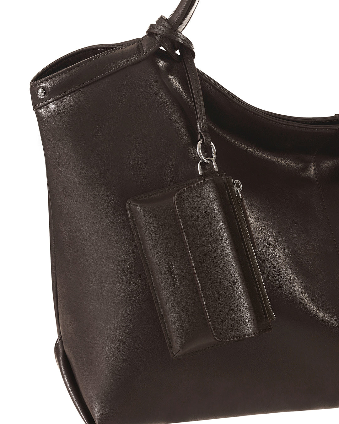 Stand Oil Chubby Zipper Wallet — Maroon
