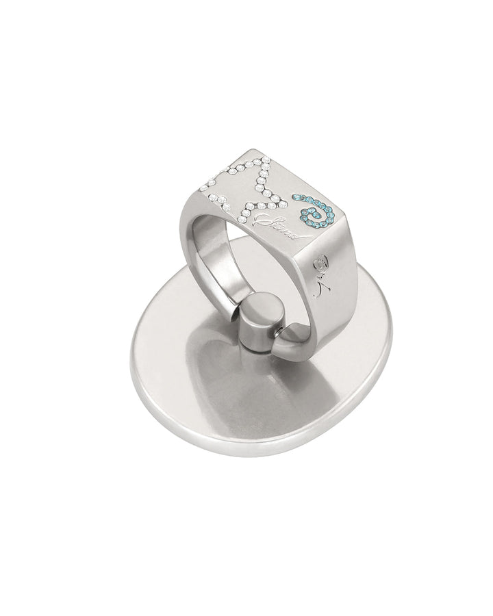Stand Oil Star Beam Gripring — Cubic Star Charm — Silver