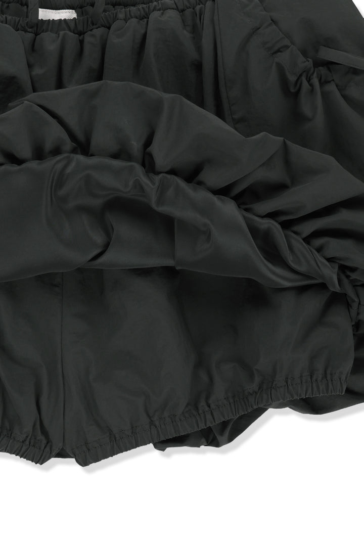 Matin Kim Strap Detail Balloon Skirt — Charcoal