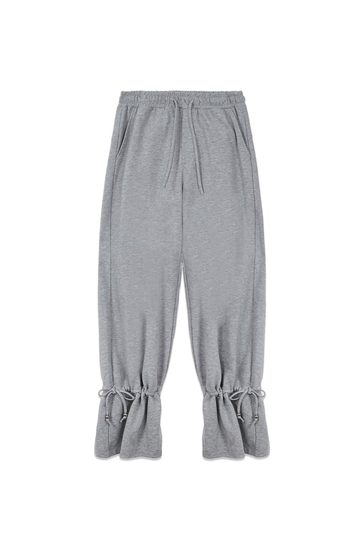 Matin Kim String Detail Sweatpants — Gray