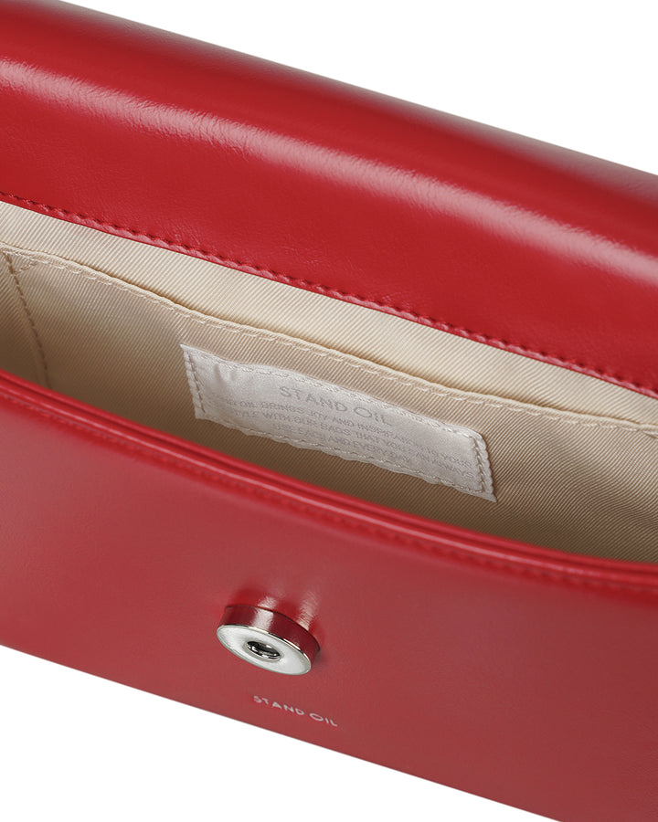 Stand Oil Riddle Bag — Minimal Crossbody — Red
