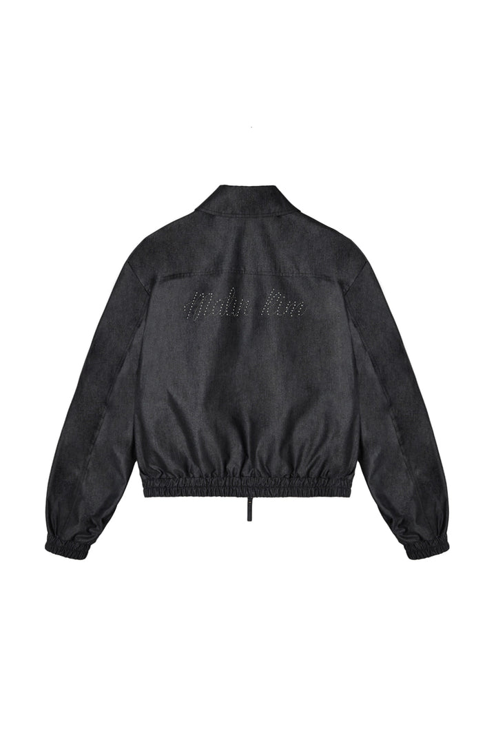 Matin Kim Western Detail Denim Blouson — Black