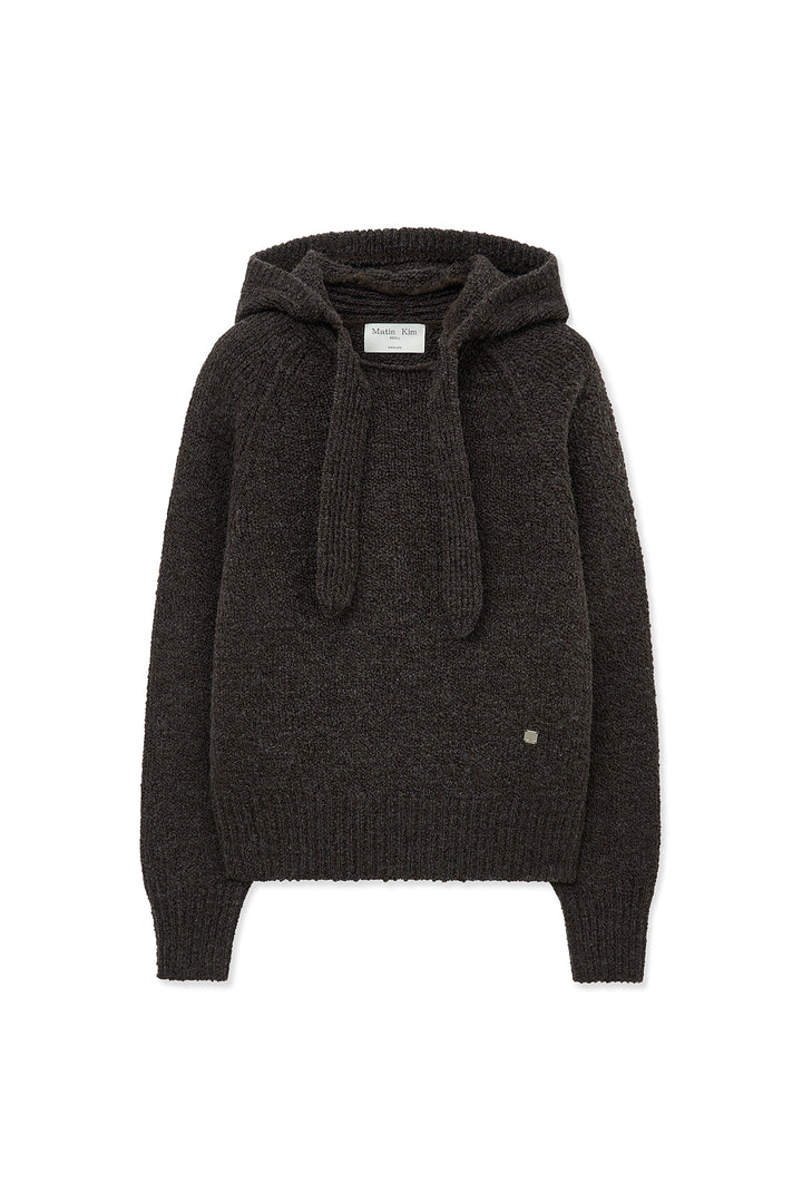 Matin Kim Muffler Point Hoody Pullover — Brown